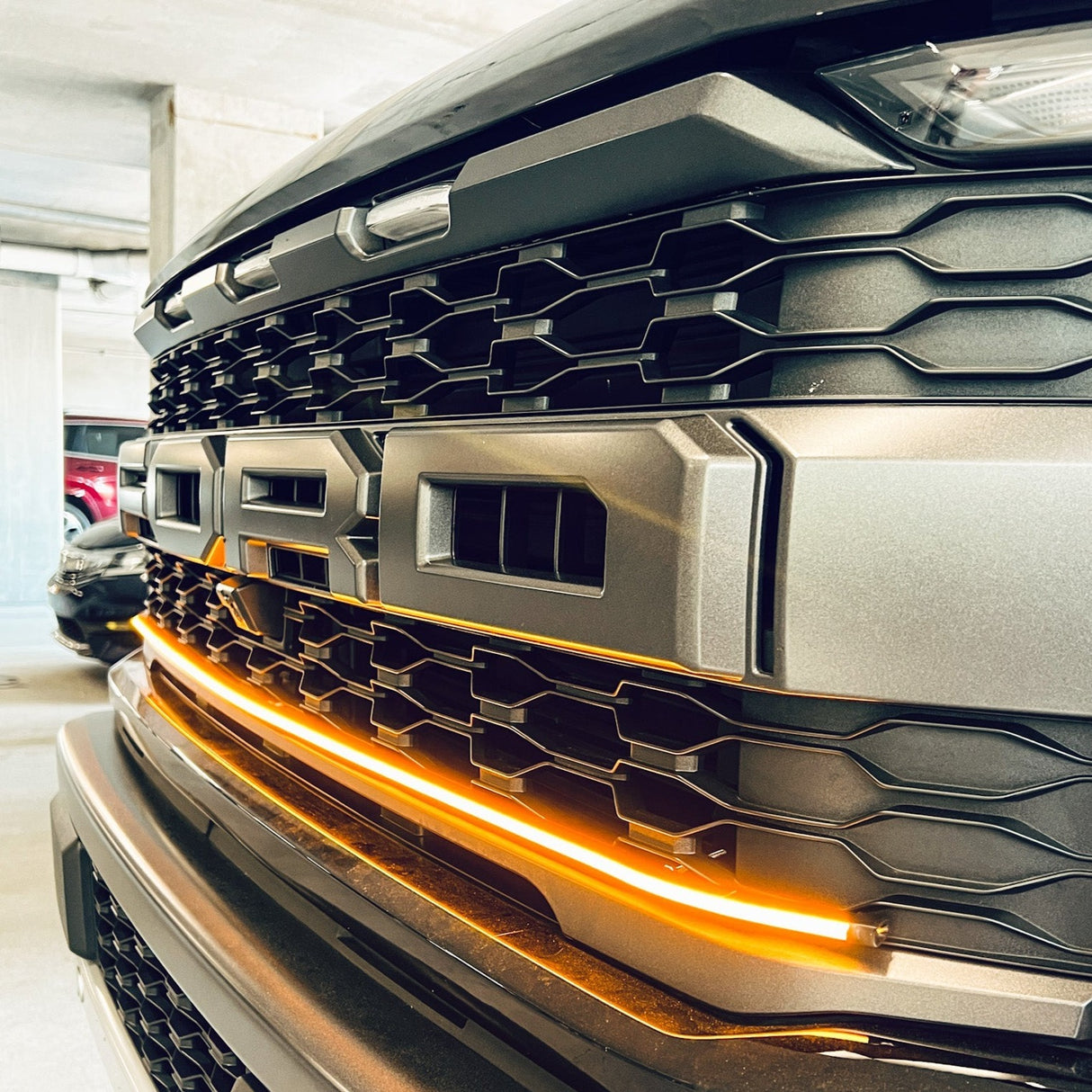 2021-2023 Ford Raptor LED DRL Grill Accent Light Bar Kit - AutoLEDTech.com