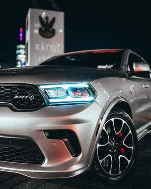 2021-2023 Dodge Durango RGBW Color-Chasing LED DRL Board Tube Kit LED headlight kit AutoLEDTech Oracle Lighting Trendz Flow Series RGBHaloKits OneUpLighting Morimoto