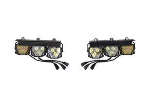 2021-2023+ Ford Bronco 4Banger LED Fog Lights Pods + Bracket Assembly Kit LED headlight kit AutoLEDTech Oracle Lighting Trendz Flow Series RGBHaloKits OneUpLighting Morimoto
