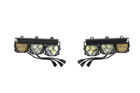 2021-2023+ Ford Bronco 4Banger LED Fog Lights Pods + Bracket Assembly Kit LED headlight kit AutoLEDTech Oracle Lighting Trendz Flow Series RGBHaloKits OneUpLighting Morimoto