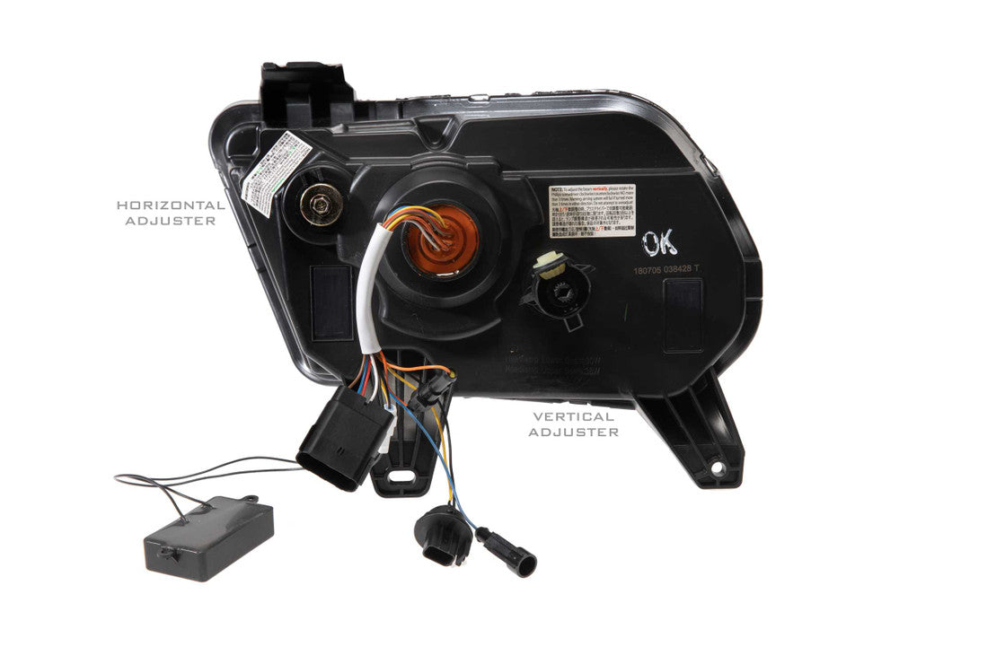 2010-2014 Ford Mustang LED DRL Projector Replacement Headlights LED headlight kit AutoLEDTech Oracle Lighting Trendz Flow Series RGBHaloKits OneUpLighting Morimoto