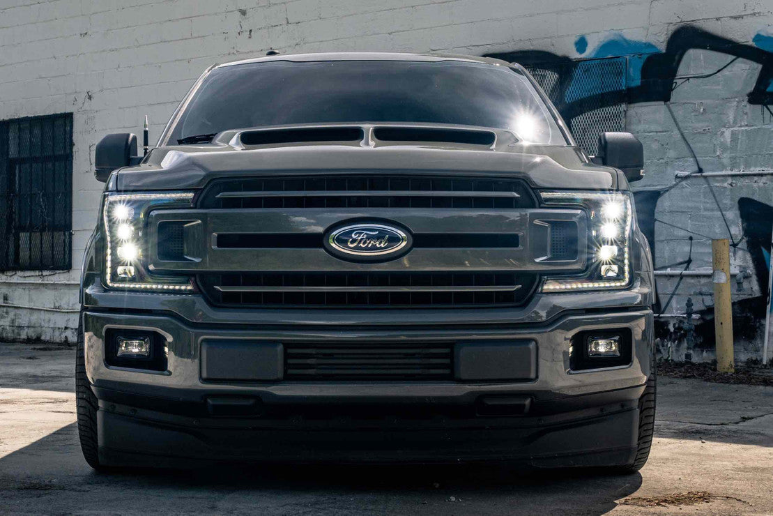 2018-2020 Ford F150 WHITE LED DRL Projector Headlights