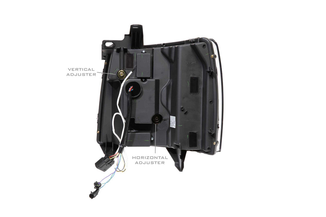 2007-2013 Chevrolet Silverado LED DRL Projector Replacement Headlights LED headlight kit AutoLEDTech Oracle Lighting Trendz Flow Series RGBHaloKits OneUpLighting Morimoto