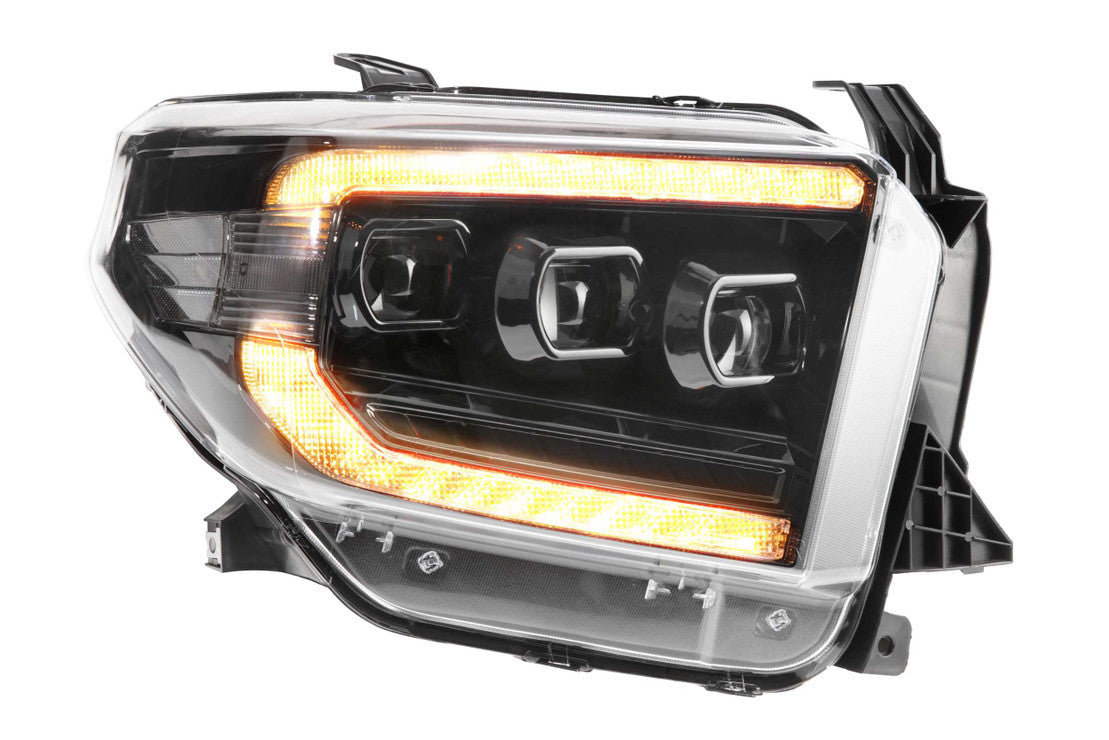 2014-2020 Toyota Tundra Amber LED DRL Projector Replacement Headlights V2 LED headlight kit AutoLEDTech Oracle Lighting Trendz Flow Series RGBHaloKits OneUpLighting Morimoto