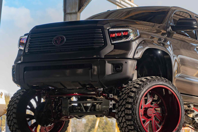 2014-2021 Toyota Tundra LED DRL Projector Replacement Headlights V2 LED headlight kit AutoLEDTech Oracle Lighting Trendz Flow Series RGBHaloKits OneUpLighting Morimoto
