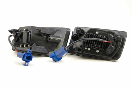 2007-2013 Chevrolet Silverado LED DRL Projector Replacement Headlights LED headlight kit AutoLEDTech Oracle Lighting Trendz Flow Series RGBHaloKits OneUpLighting Morimoto