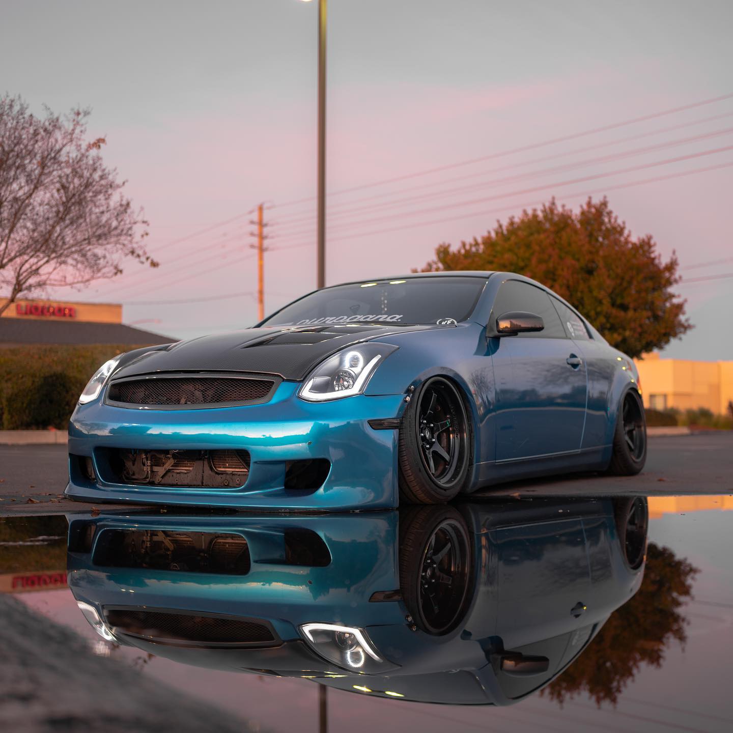 2003-2007 Infiniti G35 Coupe RGBW Color-Chasing LED Halo DRL Headlights - Flow Series LED headlight kit AutoLEDTech Oracle Lighting Trendz Flow Series RGBHaloKits OneUpLighting Morimoto