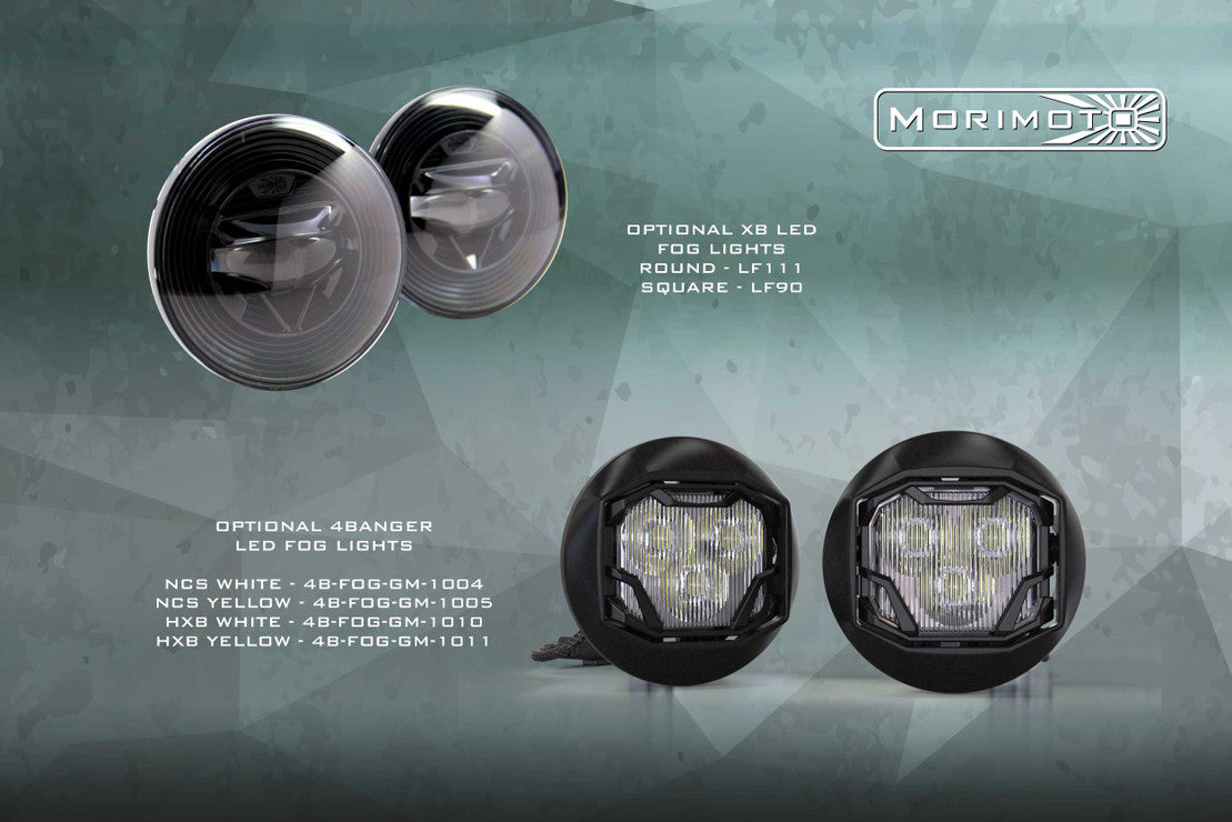 2015-2019 Chevrolet Silverado HD 2500 LED DRL Projector Replacement Headlights
