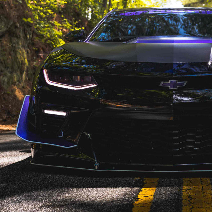 2016-2018 Chevrolet Camaro LED DRL Projector Headlights LED headlight kit AutoLEDTech Oracle Lighting Trendz Flow Series RGBHaloKits OneUpLighting Morimoto