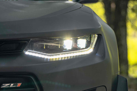 2016-2018 Chevrolet Camaro LED DRL Projector Headlights LED headlight kit AutoLEDTech Oracle Lighting Trendz Flow Series RGBHaloKits OneUpLighting Morimoto