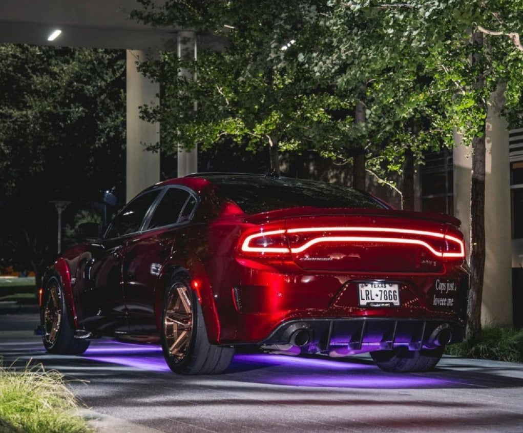 4-Piece Flexible LED Underbody Underglow Lights Kit (RGB RGBW Flow Series) LED headlight kit AutoLEDTech Oracle Lighting Trendz Flow Series RGBHaloKits OneUpLighting Morimoto