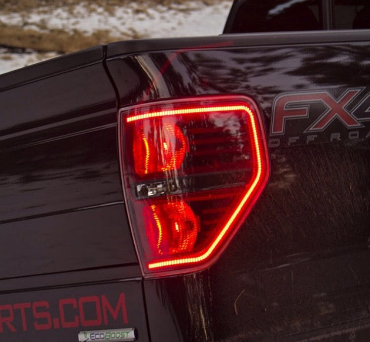 2009-2014 Ford F-150 & Raptor Switchback LED Tail Light Strips LED headlight kit AutoLEDTech Oracle Lighting Trendz Flow Series RGBHaloKits OneUpLighting Morimoto