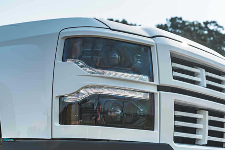 2014-2015 Chevrolet Silverado 1500 LED DRL Projector Replacement Headlights LED headlight kit AutoLEDTech Oracle Lighting Trendz Flow Series RGBHaloKits OneUpLighting Morimoto