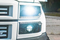 2014-2015 Chevrolet Silverado 1500 LED DRL Projector Replacement Headlights LED headlight kit AutoLEDTech Oracle Lighting Trendz Flow Series RGBHaloKits OneUpLighting Morimoto