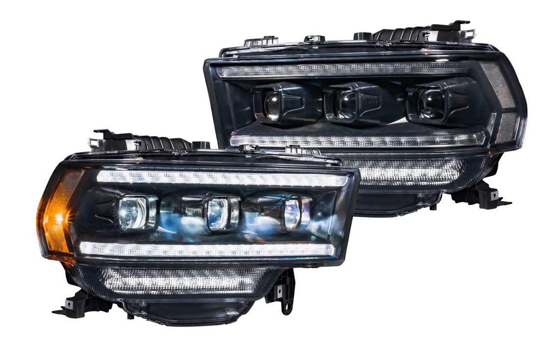 2019-2023 Ram HD 2500 3500 4500 LED DRL Projector Replacement Headlights LED headlight kit AutoLEDTech Oracle Lighting Trendz Flow Series RGBHaloKits OneUpLighting Morimoto