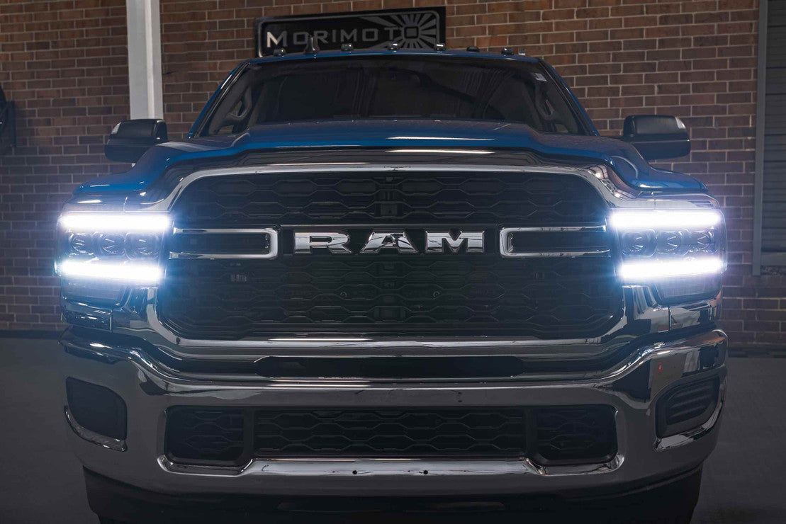 2019-2023 Ram HD 2500 3500 4500 LED DRL Projector Replacement Headlights LED headlight kit AutoLEDTech Oracle Lighting Trendz Flow Series RGBHaloKits OneUpLighting Morimoto