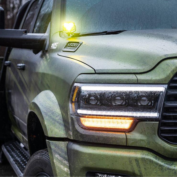 2019-2023 Ram HD 2500 3500 4500 LED DRL Projector Replacement Headlights LED headlight kit AutoLEDTech Oracle Lighting Trendz Flow Series RGBHaloKits OneUpLighting Morimoto