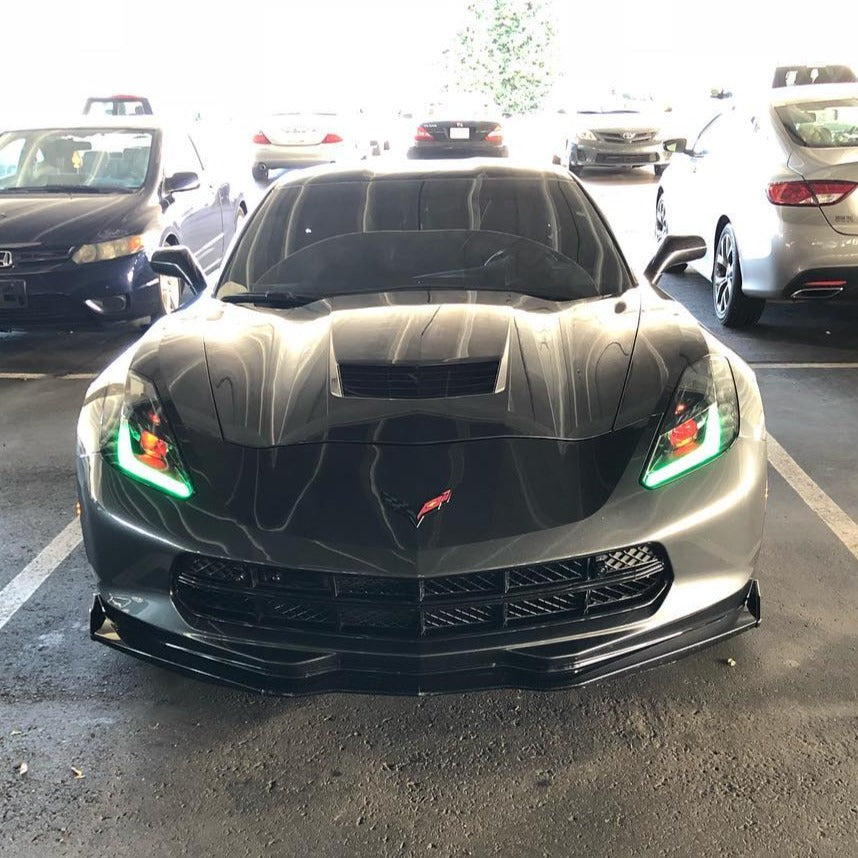 2014-2019 Chevrolet C7 Corvette RGBW +A LED DRL Boards LED headlight kit AutoLEDTech Oracle Lighting Trendz Flow Series RGBHaloKits OneUpLighting Morimoto