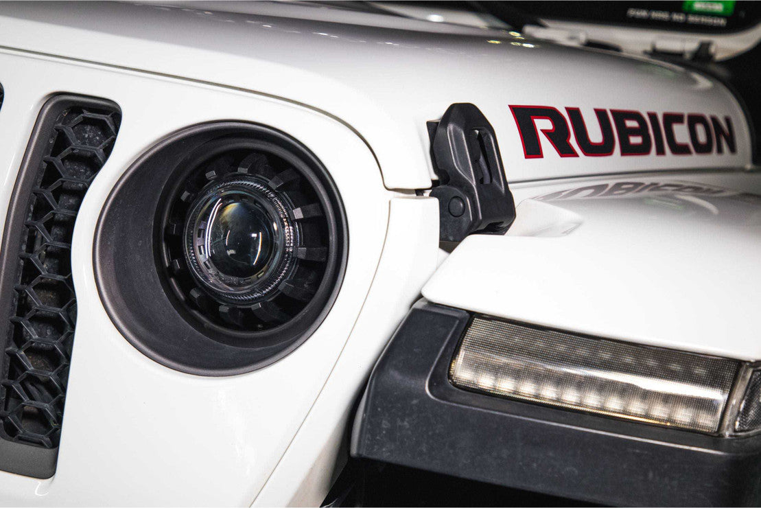 2018-2023+ Jeep Wrangler/Gladiator JL JT Bi-LED Super7 Projector Replacement Headlights - Fits all models LED headlight kit AutoLEDTech Oracle Lighting Trendz Flow Series RGBHaloKits OneUpLighting Morimoto