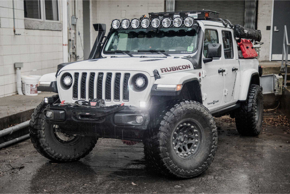 2018-2023+ Jeep Wrangler/Gladiator JL JT Bi-LED Super7 Projector Replacement Headlights - Fits all models LED headlight kit AutoLEDTech Oracle Lighting Trendz Flow Series RGBHaloKits OneUpLighting Morimoto