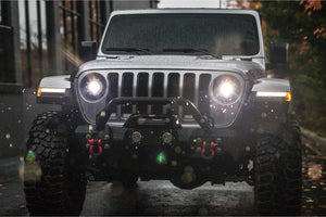 2018-2023+ Jeep Wrangler/Gladiator JL JT Bi-LED Super7 Projector Replacement Headlights - Fits all models LED headlight kit AutoLEDTech Oracle Lighting Trendz Flow Series RGBHaloKits OneUpLighting Morimoto
