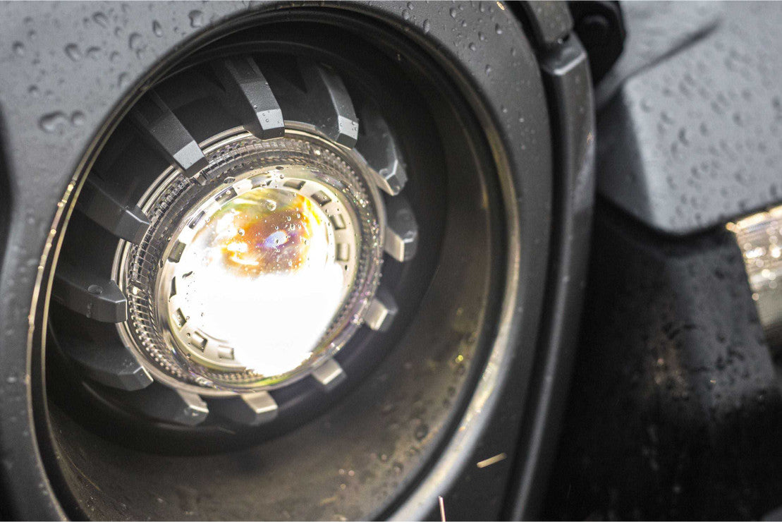 2018-2023+ Jeep Wrangler/Gladiator JL JT Bi-LED Super7 Projector Replacement Headlights - Fits all models LED headlight kit AutoLEDTech Oracle Lighting Trendz Flow Series RGBHaloKits OneUpLighting Morimoto