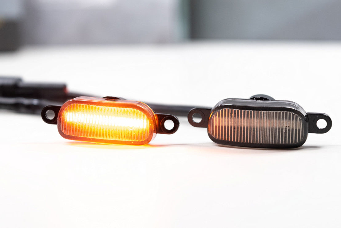 2010-2020 Ford Raptor Amber LED Smoked Grill & Side Fender Light Markers LED headlight kit AutoLEDTech Oracle Lighting Trendz Flow Series RGBHaloKits OneUpLighting Morimoto