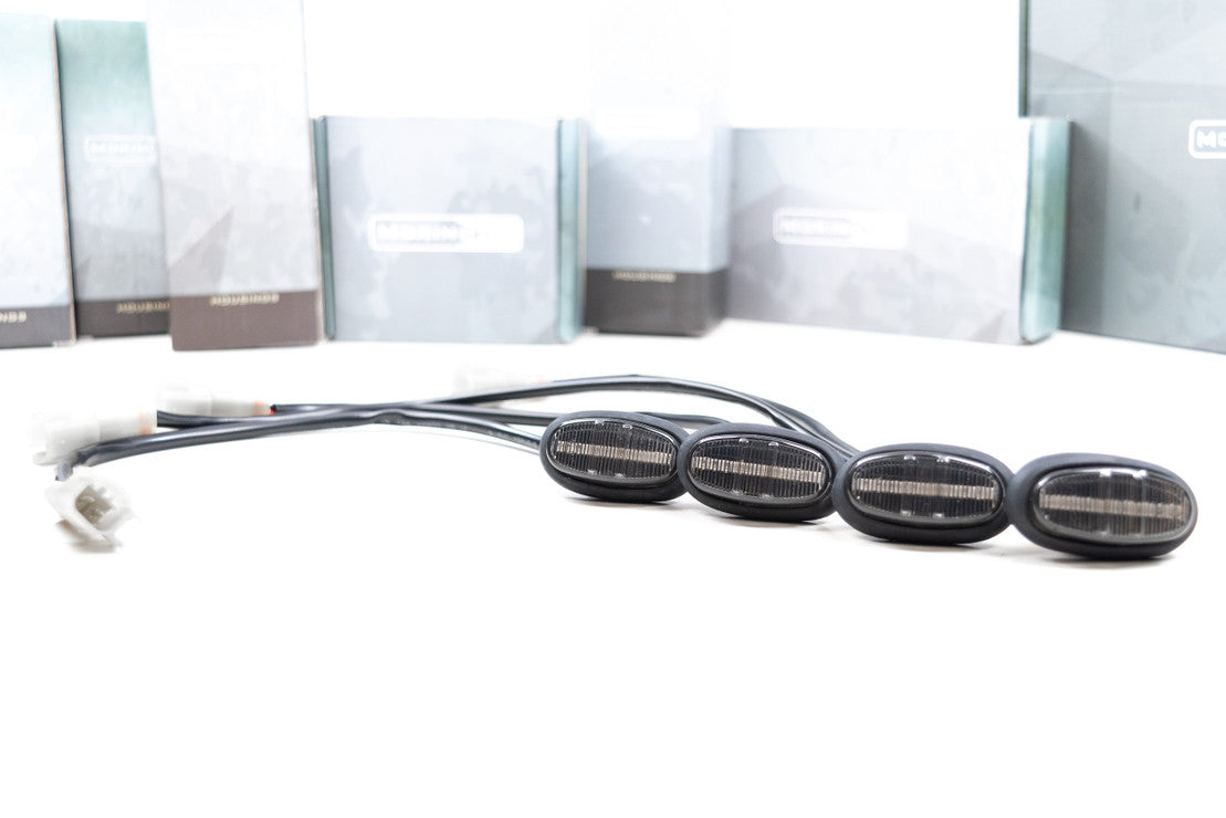 2010-2020 Ford Raptor Amber LED Smoked Grill & Side Fender Light Markers LED headlight kit AutoLEDTech Oracle Lighting Trendz Flow Series RGBHaloKits OneUpLighting Morimoto