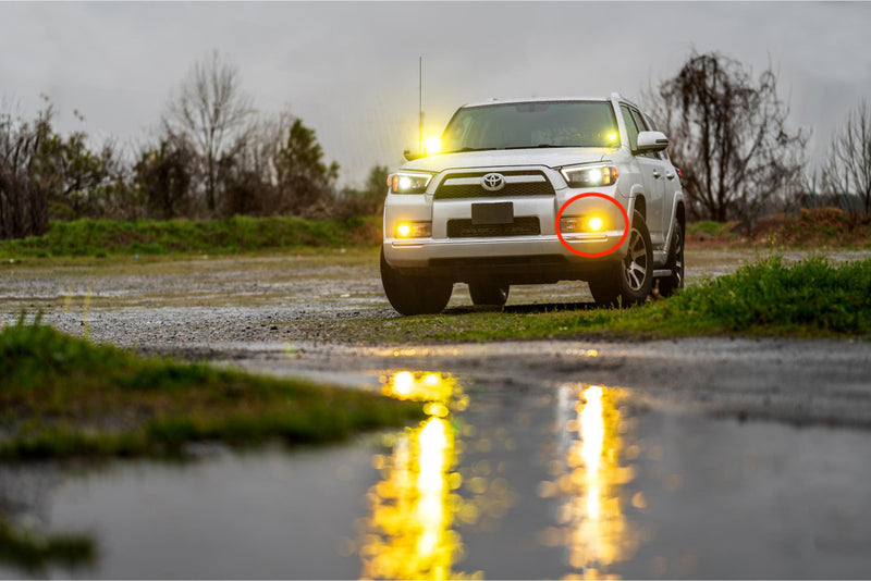 2010-2013 Toyota 4Runner 4Banger LED Fog Light Pod Assemblies LED headlight kit AutoLEDTech Oracle Lighting Trendz Flow Series RGBHaloKits OneUpLighting Morimoto