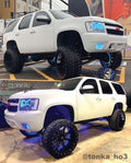 2007-2013 Chevrolet Avalanche RGBW Color-Chasing LED Halo Kit LED headlight kit AutoLEDTech Oracle Lighting Trendz Flow Series RGBHaloKits OneUpLighting Morimoto