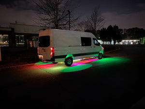 6-Piece Flexible RGBW Color-Chasing LED Symmetrical Underbody Underglow Lights Kit LED headlight kit AutoLEDTech Oracle Lighting Trendz Flow Series RGBHaloKits OneUpLighting Morimoto