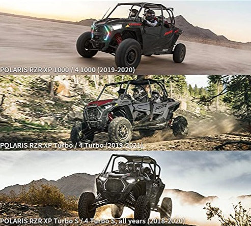 2019-2022 Polaris RZR XP 1000/Turbo/S RGBW Color-Chasing LED Fang Grill DRL Lights LED headlight kit AutoLEDTech Oracle Lighting Trendz Flow Series RGBHaloKits OneUpLighting Morimoto