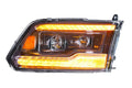 2009-2018 Dodge Ram 1500 2500 HD Amber LED DRL Projector Headlights LED headlight kit AutoLEDTech Oracle Lighting Trendz Flow Series RGBHaloKits OneUpLighting Morimoto