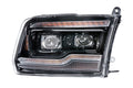 2009-2018 Dodge Ram 1500 2500 HD Amber LED DRL Projector Headlights LED headlight kit AutoLEDTech Oracle Lighting Trendz Flow Series RGBHaloKits OneUpLighting Morimoto