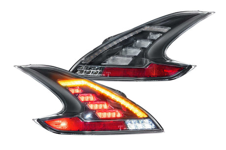 2008-2020 Nissan 370z LED Replacement Tail Light Assemblies - Smoked LED headlight kit AutoLEDTech Oracle Lighting Trendz Flow Series RGBHaloKits OneUpLighting Morimoto
