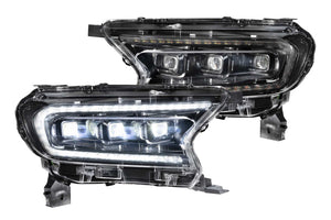 2019-2022 Ford Ranger LED DRL Projector Replacement Headlights LED headlight kit AutoLEDTech Oracle Lighting Trendz Flow Series RGBHaloKits OneUpLighting Morimoto