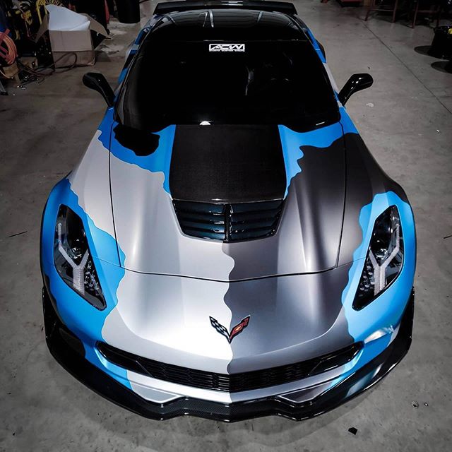 2014-2019 Chevrolet C7 Corvette LED DRL Projector Headlights - Aventador Style LED headlight kit AutoLEDTech Oracle Lighting Trendz Flow Series RGBHaloKits OneUpLighting Morimoto