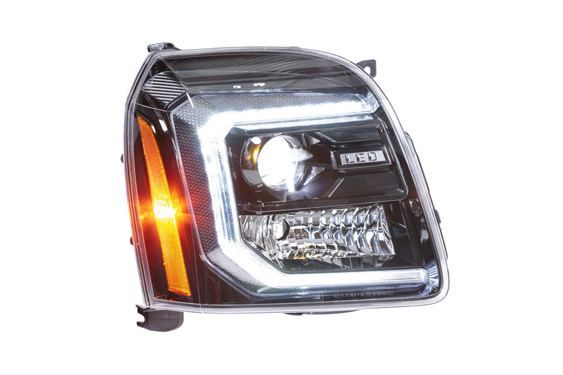 2007-2014 GMC Yukon LED DRL Projector Replacement Headlights LED headlight kit AutoLEDTech Oracle Lighting Trendz Flow Series RGBHaloKits OneUpLighting Morimoto