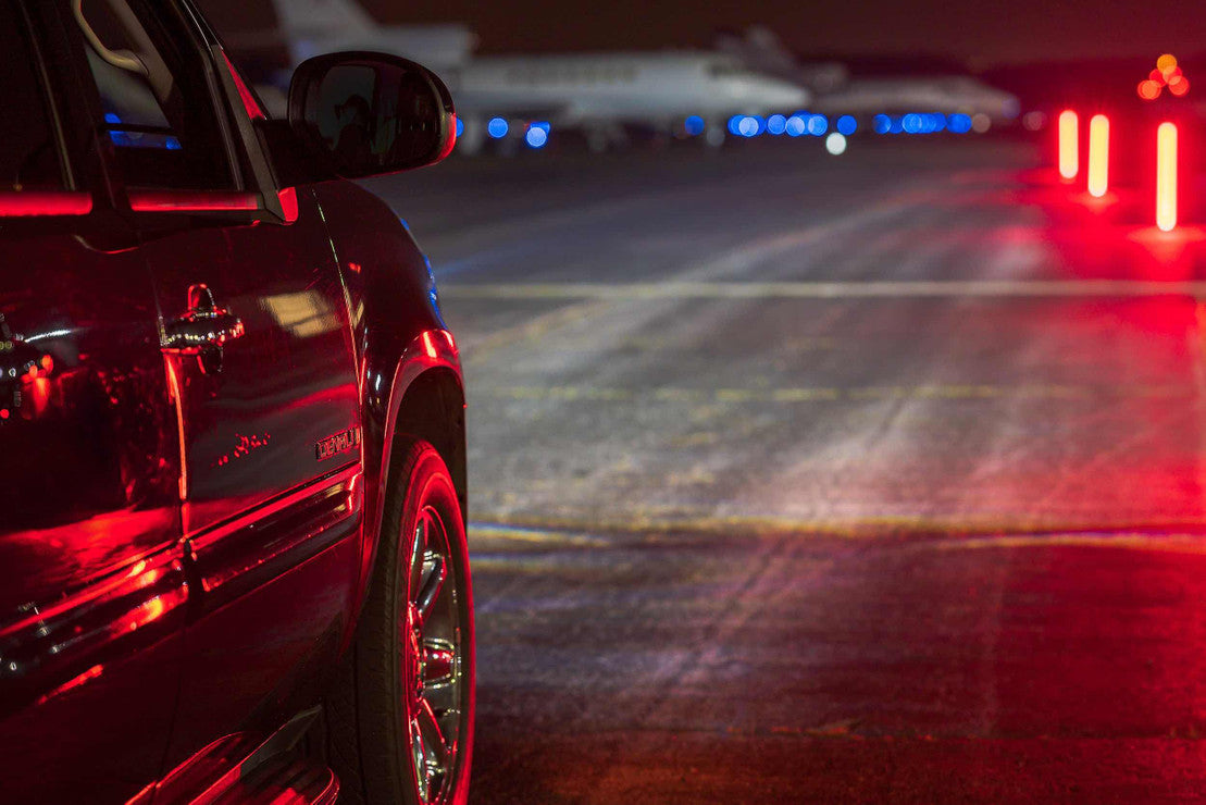 2007-2014 GMC Yukon LED DRL Projector Replacement Headlights LED headlight kit AutoLEDTech Oracle Lighting Trendz Flow Series RGBHaloKits OneUpLighting Morimoto