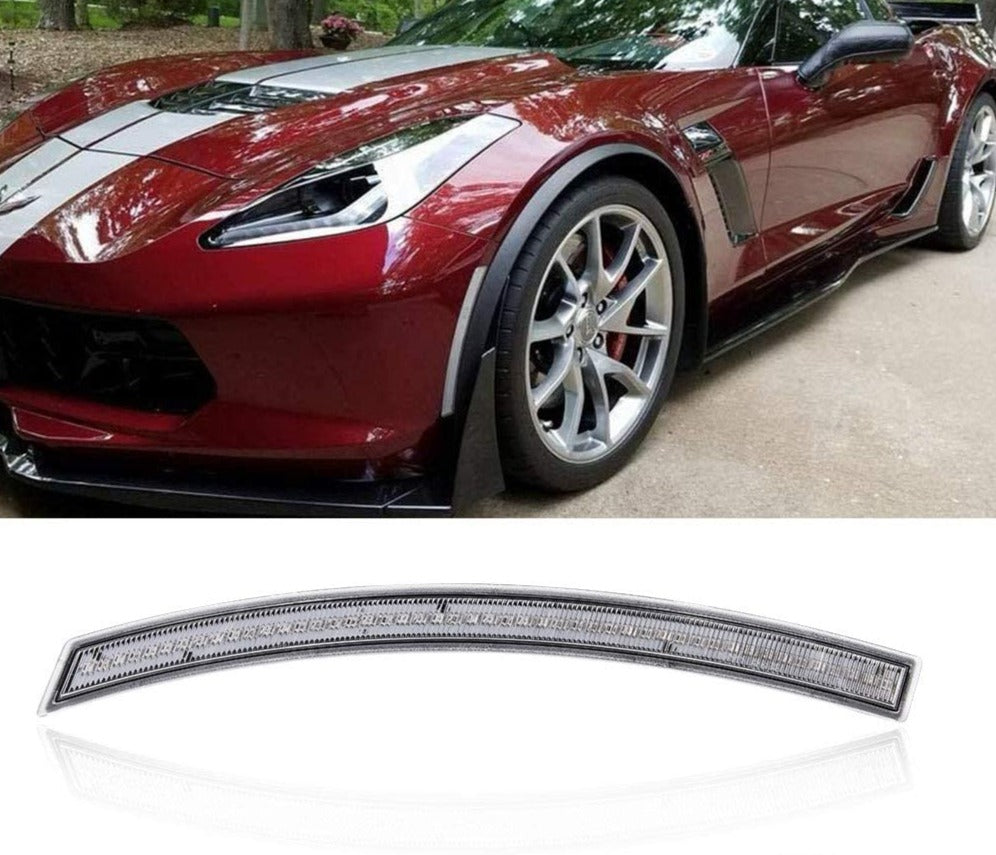 2014-2019 Chevrolet C7 Corvette Clear or Smoked LED Side Markers Rear Marker Lights LED headlight kit AutoLEDTech Oracle Lighting Trendz Flow Series RGBHaloKits OneUpLighting Morimoto