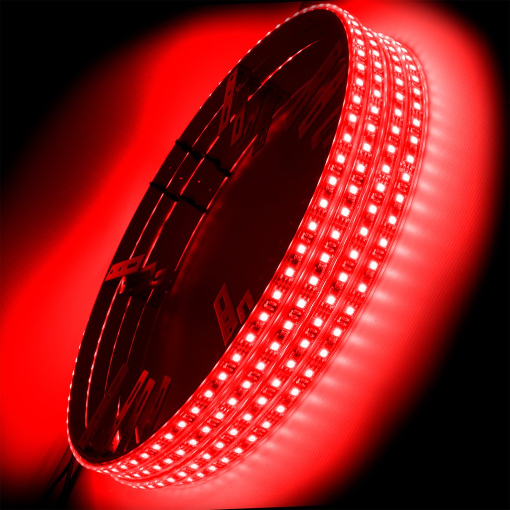 Color-Changing RGB & RGBW LED Wheel Ring Lights Kit LED headlight kit AutoLEDTech Oracle Lighting Trendz Flow Series RGBHaloKits OneUpLighting Morimoto