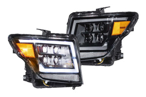 2016-2022 Nissan Titan LED DRL Quad Beam Projector Replacement Headlights LED headlight kit AutoLEDTech Oracle Lighting Trendz Flow Series RGBHaloKits OneUpLighting Morimoto
