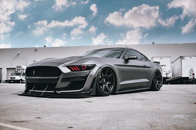 2015-2020 Ford Mustang RGBW Color-Chasing LED DRL Halo Prebuilt Headlights (Flow Series) LED headlight kit AutoLEDTech Oracle Lighting Trendz Flow Series RGBHaloKits OneUpLighting Morimoto