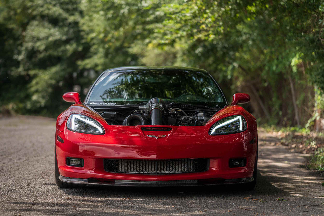 2005-2013 Chevrolet C6 Corvette C8 Style LED DRL Projector Headlights - 2020+ Replica Design LED headlight kit AutoLEDTech Oracle Lighting Trendz Flow Series RGBHaloKits OneUpLighting Morimoto