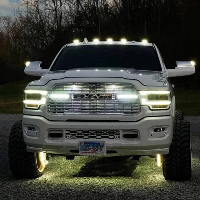 2019-2024 RAM 1500 2500 3500 ANIMATED SWITCHBACK LED Center Grill Accent Lights Kit