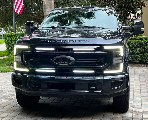 2017-2022 Ford Super Duty F250 ANIMATED SWITCHBACK LED Grill Accent Lights Kit