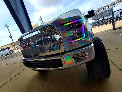 2015-2017 Ford F150 RGBW Color-Chasing LED Halo DRL Kit LED headlight kit AutoLEDTech Oracle Lighting Trendz Flow Series RGBHaloKits OneUpLighting Morimoto