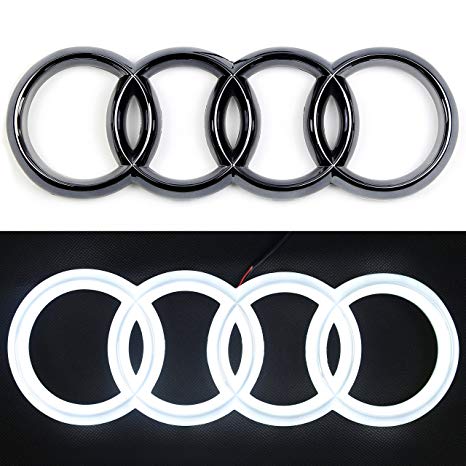 Audi Rings RGBW Flow Series LED Emblem Logo Badge–