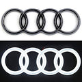 White LED Audi Rings Emblem Logo Badge (273mm x 94mm) LED headlight kit AutoLEDTech Oracle Lighting Trendz Flow Series RGBHaloKits OneUpLighting Morimoto