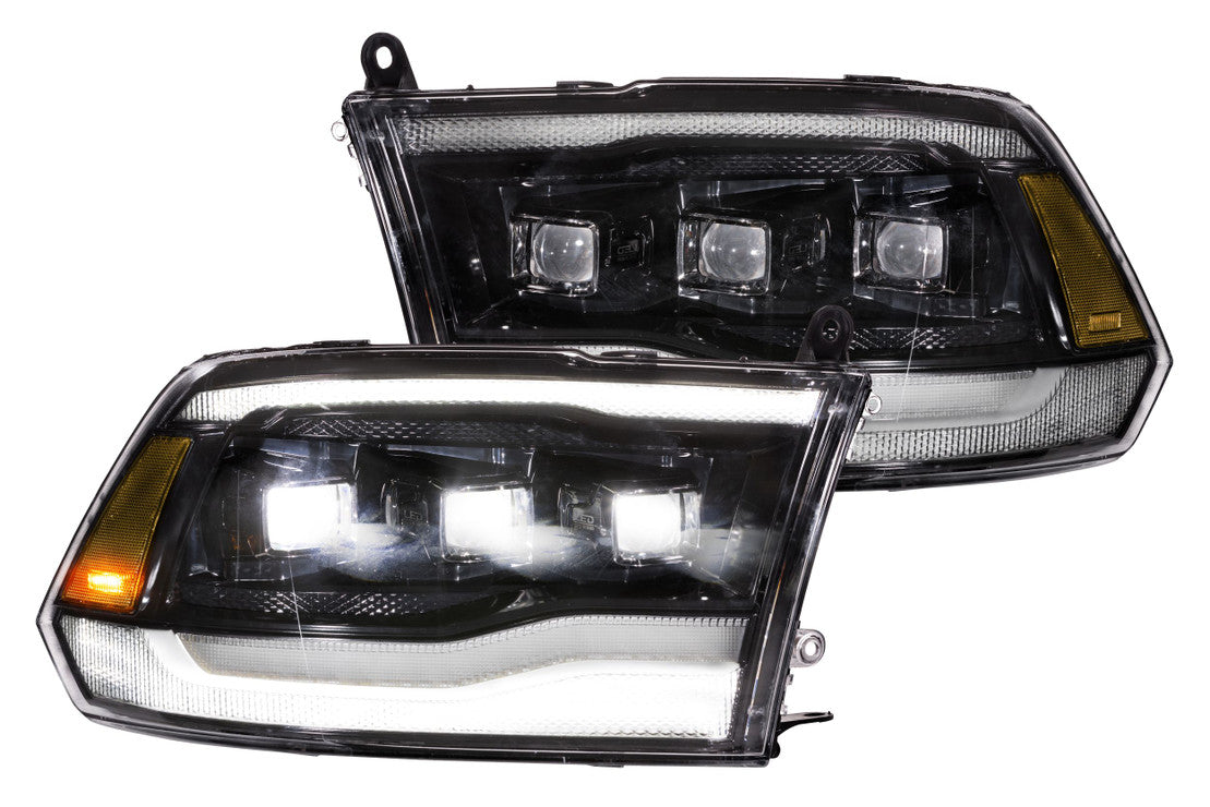 2009-2018 Dodge Ram 1500 2500 HD LED DRL Tri-Beam Projector Facelift H– 